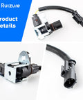 Heavy Duty Replacement Rear Center Abs Wheel Speed Sensor Compatible With Dodge Dakota Durango Ram 1500 2500 3500 Pickup Van 1999 2005, close-up with wiring and bracket.