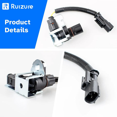 Heavy Duty Replacement Rear Center Abs Wheel Speed Sensor Compatible With Dodge Dakota Durango Ram 1500 2500 3500 Pickup Van 1999 2005, close-up with wiring and bracket.