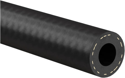 Hardcore Power Brake Vacuum Hose 11 32 Inch By 36 Inch Long 85 Psi Epmd Rubber Tubing close-up showing smooth black EPDM surface and interior.