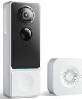 3MP Wireless Video Doorbell With 2K HD Footage No Monthly Fees Battery Powered No Subscription Real Time Motion Alerts