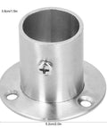 Heavy Duty Flange Pipe Base Kit 19mm For Wardrobe Closet Cupboard And Desk Installations, 10 Pack With Screws, no-fuss install display