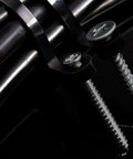 Black 5.9 Inch Nylon Zip Ties With Screw Holes Kit, 100 Pack Zip Ties And 100 M4 X 12 Stainless Steel Screws For Daily Fastening