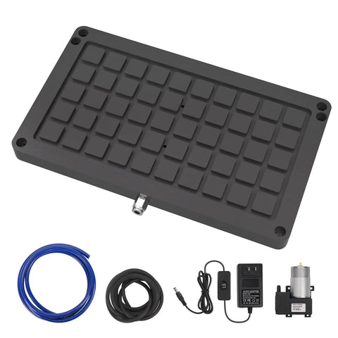 Heavy Duty Vacuum Table For CNC Engraving And Milling Boss Level Workholding Suction Table With Stable Clamp, components shown