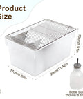 Rock Solid Lab Mouse Cage For Rat Breeding With Bulletproof Wire Lid built durable small animal habitat size dimensions 29x17x15cm