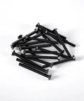 M4x6mm Flat Head Hex Socket Cap Screws 50 Pieces, Heavy Duty Countersunk Bolts, 10.9 Grade Alloy Steel Black Oxide Finish pile