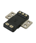 Straight Up 2500A Shunt Current Sensor For Electric Vehicle Battery Monitoring, compact design with copper terminals.
