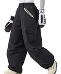 Baggy Snow Pants for Women and Men Insulated Snowboarding Trousers Waterproof Windproof Outdoor Gear Black Loose Fit Ski Pants