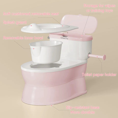 Kickstart Little Ones Potty Training With This Super Slick 2 In 1 Toddler Chair That Detaches To Become A Standard Seat Featuring Realistic Flush Sounds And Rock Solid Stability For Zero Hassle Messes