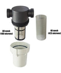 Three Quarter Inch Water Pump Filter With 40 Mesh And 80 Mesh Stainless Steel Screens No Fuss Heavy Duty Rust Proof Sediment Filter