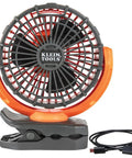 Cordless Rechargeable Fan With USB-C Charging Cord And Multiple Mounting Options For The Jobsite with cable and magnetic base