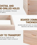 8 Frame Bee Hive Starter Kit With Deep Brood Box And Medium Super Includes Beehive Frames And Foundation Sheets, cedar wood details