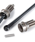Front CVD Axle Shaft Set With Portal Drive Input Gear for 1 to 10 RC TRX 4, steel materials, detailed view, durable performance
