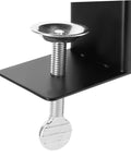 Outdoor Torch Holder Clamp For Deck And Garden String Light Poles Tiki Torch Mount No Fuss Install Bracket, side view