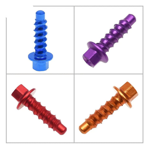 10Pcs Self Tapping Screw Bolt Kit For SX SXF XC XCF EXC EXCF XCW XCFW Six Days, red/blue/purple/orange anodized bolts.