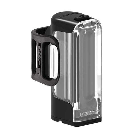 Strip Drive Plus Front Bike Light USB Rechargeable 700 Lumens White LED IPX7 Waterproof Multiple Solid And Flash Modes USB C Charge Silicone Rubber Mounting Strap