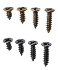 Cross Flat Head Tapping Wood Screws Kit 200Pcs 4 Size Assortment In Black And Bronze Oxide Wax Finish for woodworking projects