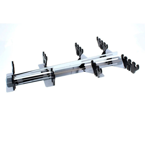 Slick Chrome Wire Loom Kit With Sliding Tabs For V8 Engines, Includes Two Looms And Black Insulator Dividers, Universal Fit