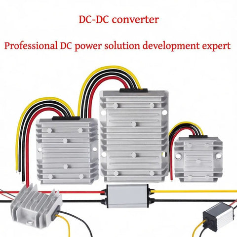 Heavy Duty Dc Step Up Voltage Regulator 12V To 24V 20 Amps 480W waterproof DC-DC converters with aluminum casing.
