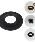 Close-up of a black rubber bathtub plug gasket from the 10pcs Rubber Bathtub Plug Gasket for Pop-up Stopper Drain Seal set.