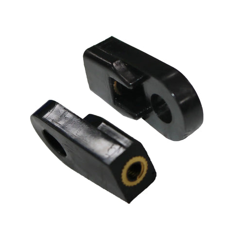 Outboard Remote Throttle Shift Cable End For Yamaha Boat Motor Replacement 703 48345 01 00 00 Control Box Mount Dual End 2 Pack Easy Install Black Durable Marine Grade Construction Ready For Quick Clamp On Install