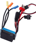 Beefed-Up 2430 7200KV Brushless Motor And 25A ESC Combo for 1/18 Scale RC Cars And Trucks with wiring connectors visible