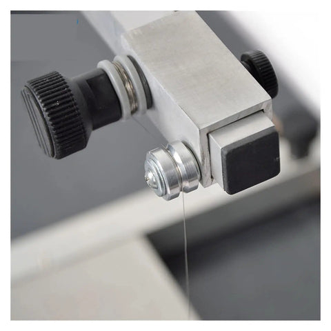 Close-up of the wire tension mechanism on Electric Hot Wire Foam Cutter For Low Density Sponge And Styrofoam Adjustable 60 Degree Cutting Angle 145Mm Cutting Height 380X280Mm Cutting Table Handy Home DIY Tool With 18W Fast Heat Conduction
