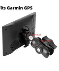 Heavy-Duty 1-Inch To 17mm Ball Adapter With 2.36-Inch Short Double Socket Arm For RAM B-Size Mounts Garmin GPS And 17mm Swivel Ball Phone Mounts Aluminum Alloy With Rubber-Coated Ball For Rock-Solid Stability, 17mm ball adapter on Garmin GPS