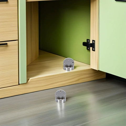 4 Pcs Zinc Alloy Folding Table Hinges Concealed Round Edge Flip Hinges Heavy Duty Cabinet Door Replacement visible inside cupboard
