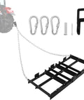Heavy Duty Drag Harrow Driveway Grader For Tractors And ATVs Pull Behind 4ft Tool with connecting chains and attachment parts