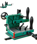 Rock Solid Woodworking Tenoning Jig With Adjustable Tenon Saw Fixture And Rear Support Plate For Hella Precise Cuts Through Thick Stock, side view.