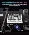 12 Channel DJ Mixer With Large LCD Color Screen Isolated Independent Mute Built In 7 Band EQ And 99 Reverb For Stage Performances