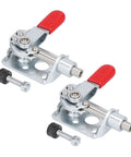 Push Pull Toggle Clamp Quick Release for Welding and Electronics, Galvanized iron body with plastic handle, 2 pack