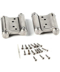Heavy Duty 3 Inch Double Action Spring Hinge Stainless Steel Saloon Door Hinge With Adjustable Tension For High Traffic Cafe Bar Counter
