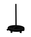 6 Wheel Rolling Floor Stand For LED Desk Lamps And Magnifying Lamps With Clamp Portable Base On Casters, black stand