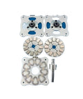 Heavy-Duty 1000W DIY Disc Permanent Magnet Coreless Generator Steel Plate Kit components showing detailed metallic parts and design.