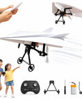 RC Paper Airplane Kit With Gyro Stabilizer For A DIY Electric Remote Control Plane With Dual Propellers And 2.4GHz Radio Control