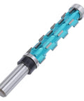 Sturdy 1/2In Shank Carbide Double Bearing Flush Trim Router Bit With 3/4In Cutting Diameter For Smooth Woodworking And Pro Finish Work showing detailed blade design.