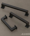 Oil Rubbed Bronze Cabinet Pulls 5 Inch 128mm Hole Centers Square Cabinet Handles Set Of 10 For Cabinets Drawers Closets Kitchen AL3046ORB
