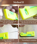 Step-by-step usage of Automatic Needle Threader for Hand Sewing and Embroidery Must Have 2025 Upgraded Threading Device