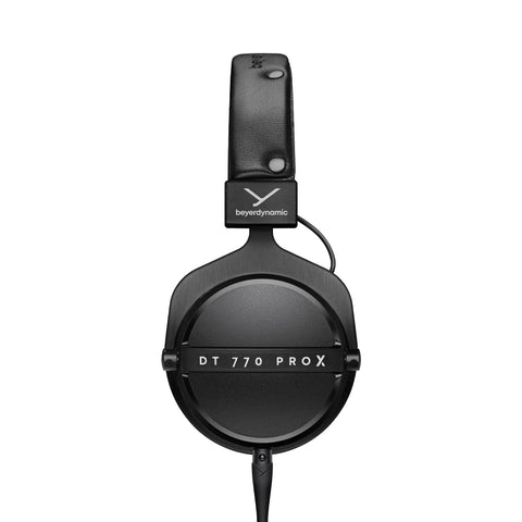 Close-up of DT 770 Pro X Wired Studio Headphones 48 Ohm Closed Back For Recording And Mixing, showing ear cup design.