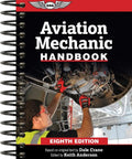 Cover of Aircraft Mechanic Handbook Pro Guide For Real World Airframe And Systems Maintenance, Eighth Edition, spiral bound.