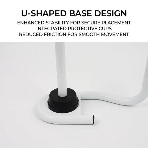 U-shaped base of Beefy Heavy Duty Stretch Wrap Dispenser Adjustable Handheld Packaging Film Holder with Stable U Shaped Base