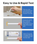 Chlorine Test Strips 0-500 PPM Pack of 100 for Restaurant Sanitizers and Bleach Disinfectants, Easy Read Kit in use