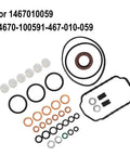 Fuel Injection Pump Repair Kit For VE Pump 5.9L 12V Diesel Engine With Governor Springs And Replacement Seals For Cummins Dodge Ram 2500 3500 Trucks Get Your Truck Running Strong Smooth Fuel Delivery And Reliable Engine Performance., repair kit parts laid out with seals and O-rings for VE pump 1467010059