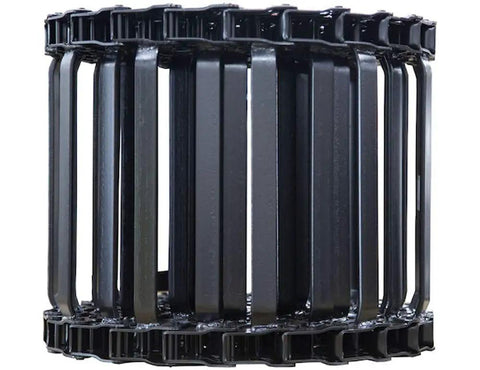 Rock Solid 8 Foot Conveyor Chain Direct Swap For Western Fisher 94898 showing heavy duty design with 36 crossbars and 108 precision links.