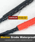 Three To One Ratio Heat Shrink Tubing Black Three Eighths Inch Nine Point Five Millimeter Dual Wall Adhesive Lined Marine Grade Waterproof
