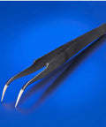 Soldering tweezers on blue background, part of 750 Watt Hot Air Rework Station With 3 Temp Presets, Temperature Calibration Kit.