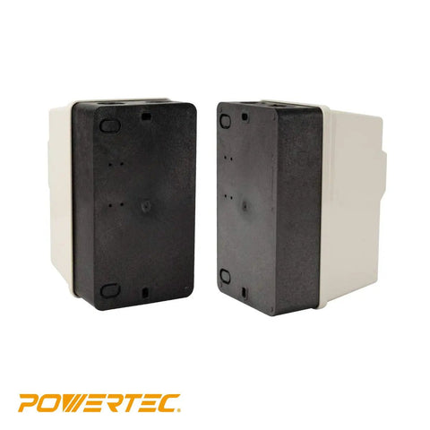 Two Magnetic Workhorse Switch Boxes For 220 To 240 Volt Motors With 3 HP And Phase Failure Protector Heavy Duty 8 To 12 Amps Multi Color Finish
