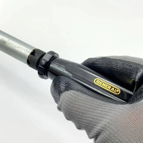 General Tools 196 short-length hand reamer and countersink, 3/4 in, black metal body