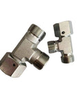 Heavy Duty Hydraulic Lock Fitting M12-52 Straight Metric Connector Used For Industrial Setup Ensures High Pressure Sealing Without Leaking
